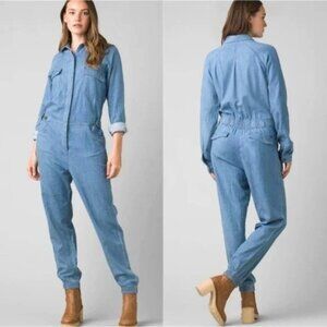 Prana Chambray Demin Jogger Jumpsuit